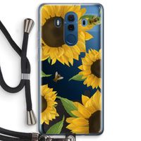 Sunflower and bees: Huawei Mate 10 Pro Transparant Hoesje met koord