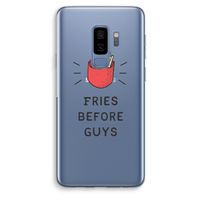 Fries before guys: Samsung Galaxy S9 Plus Transparant Hoesje
