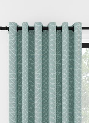 Orla Kiely - Ringgordijn - Linear Stem Aqua