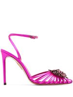 Aquazzura escarpins Maeva à ornements en cristal 105 mm - Rose