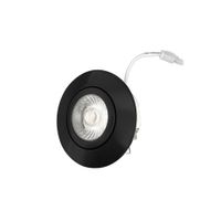 LED Downlight 6W IP44 36º 2.700K Zwart