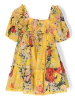 ZIMMERMANN Kids robe en coton à fleurs - Jaune - thumbnail