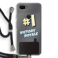 Victory Royale: Pixel 3a Transparant Hoesje met koord