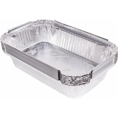 BBQ grill-schalen - 8x - aluminium - 17 x 10.5 x 4 cm - barbecue / oven