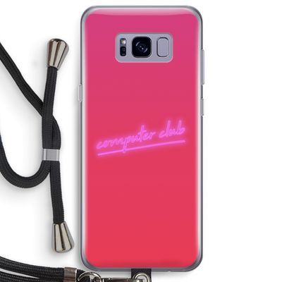 Vice Glow: Samsung Galaxy S8 Plus Transparant Hoesje met koord