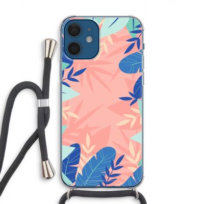 Tropisch: iPhone 12 Transparant Hoesje met koord