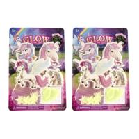 Glow in the dark stickers unicorn 24-dlg