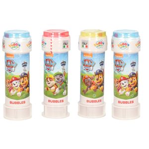 4x Paw Patrol bellenblaas flesjes met bal spelletje in dop 60 ml voor kinderen - Bellenblaas