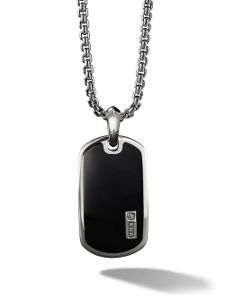 David Yurman pendentif en argent Streamline Beveled serti de diamants