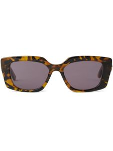 Karl Lagerfeld lunettes de soleil rectangulaires Heritage - Marron