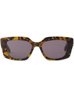 Karl Lagerfeld lunettes de soleil rectangulaires Heritage - Marron - thumbnail