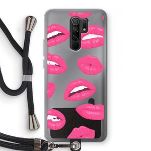 Bite my lip: Xiaomi Redmi 9 Transparant Hoesje met koord