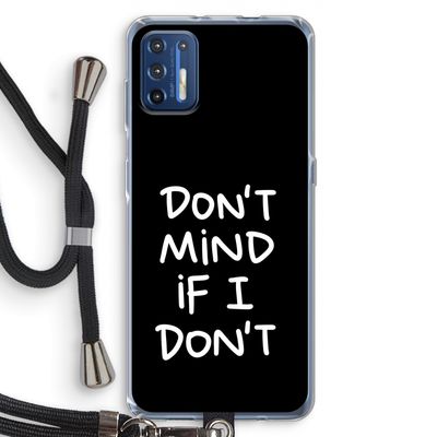 Don't Mind: Motorola Moto G9 Plus Transparant Hoesje met koord