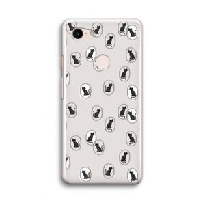 Miauw: Google Pixel 3 Transparant Hoesje