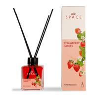 Air Space - Parfum - Geurstokjes - Huisgeur - Huisparfum - Strawberry Garden - Vierkant - 100ml - thumbnail