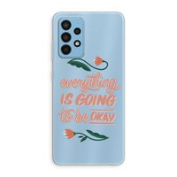 Optimistic flower girl: Samsung Galaxy A52 Transparant Hoesje