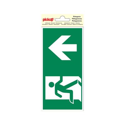 Deco picto nooduitgang 20x20cm - Pickup
