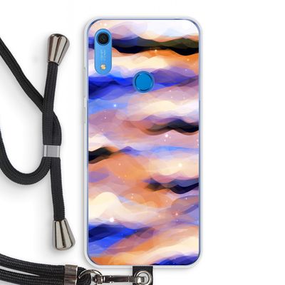 Donkere Wolken: Huawei Y6s Transparant Hoesje met koord