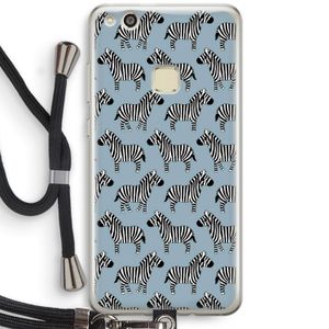 Zebra: Huawei Ascend P10 Lite Transparant Hoesje met koord
