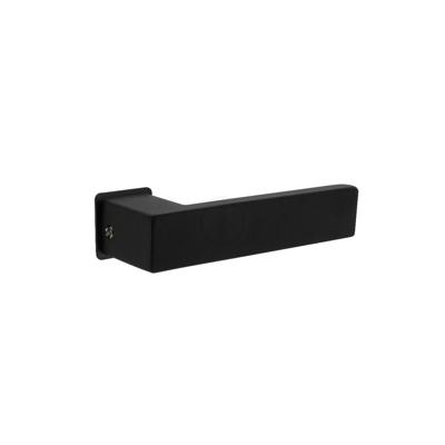 Intersteel Deurkruk Amsterdam op minimalistische rozetten - RVS/mat zwart