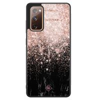 Samsung Galaxy S20 FE glazen hardcase - Marmer twist