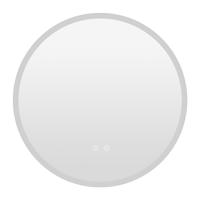 70 cm Ronde LED-badkamerspiegel Wandgemonteerde Make-upspiegel Met Achtergrondverlichting En 3 Lichtkleuren