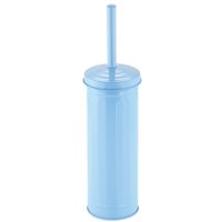 MSV Industrial Toilet/wc-borstel houder - metaal - pastel blauw - 38 cm   -