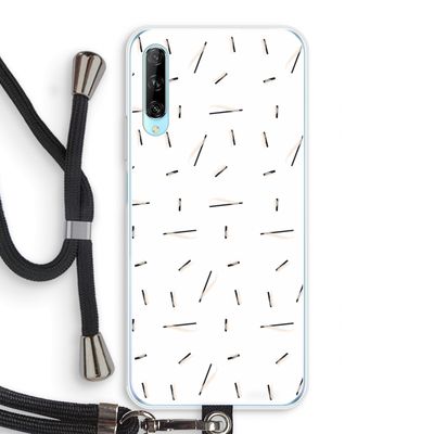 Hipster stripes: Huawei P Smart Pro Transparant Hoesje met koord