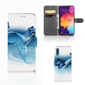 Samsung Galaxy A50 Telefoonhoesje met Pasjes Vlinders