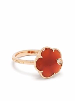 Pasquale Bruni bague Petit Joli en or rose 18ct ornée de cornaline et diamants