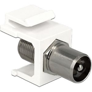 DeLOCK Keystone Module IEC male > F female adapter