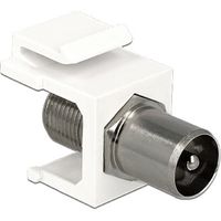 DeLOCK Keystone Module IEC male > F female adapter - thumbnail