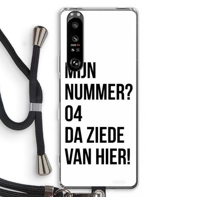 Da ziede van hier: Sony Xperia 1 III Transparant Hoesje met koord