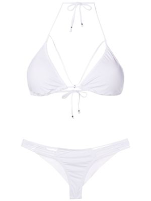 Amir Slama bikini noué à dos-nu - Blanc