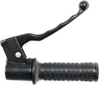 Domino gasdraaigreep armatuur "piaggio style" throttle grips alu sw 1-pull, brake leve