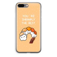 You're Shrimply The Best: iPhone 8 Plus Transparant Hoesje