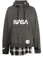 Maison MIHARA YASUHIRO hoodie en coton biologique à imprimé Nasa NASA - Gris