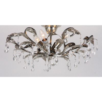 Plafonniere New Classic bladzilver 4 lichts