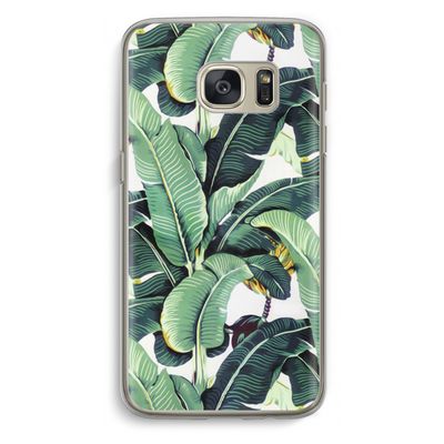 Bananenbladeren: Samsung Galaxy S7 Transparant Hoesje
