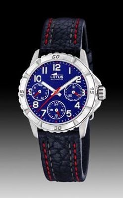 Horlogeband Lotus 18583-2 Leder Blauw 18mm