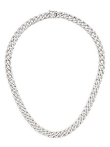 ROSEKEY collier en or blanc 18ct pavé de diamants - Argent