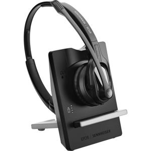 EPOS neu On Ear headset Telefoon DECT Stereo Zwart Noise Cancelling Microfoon uitschakelbaar (mute)