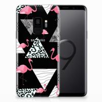 Samsung Galaxy S9 | TPU Hoesje | Flamingo Triangle