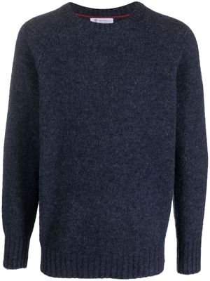 Brunello Cucinelli pull à encolure ras du cou - Bleu