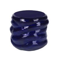 Broste Copenhagen Earthernware Bijzettafel - Donkerblauw - thumbnail