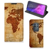 Motorola One Zoom | Book Cover | Wereldkaart