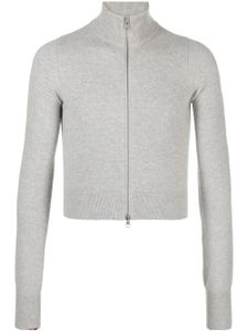 extreme cashmere cardigan à fermeture zippée - Gris