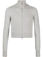 extreme cashmere cardigan à fermeture zippée - Gris
