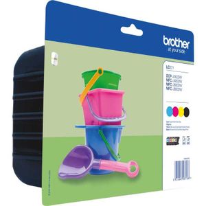 Brother Originele LC-221VALBP inktcartridge voordeelverpakking inkt zwart, cyaan, magenta en geel