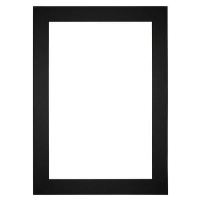 Passe-Partout Lijstmaat 50x70 cm - Fotomaat 38x58 cm - Zwart